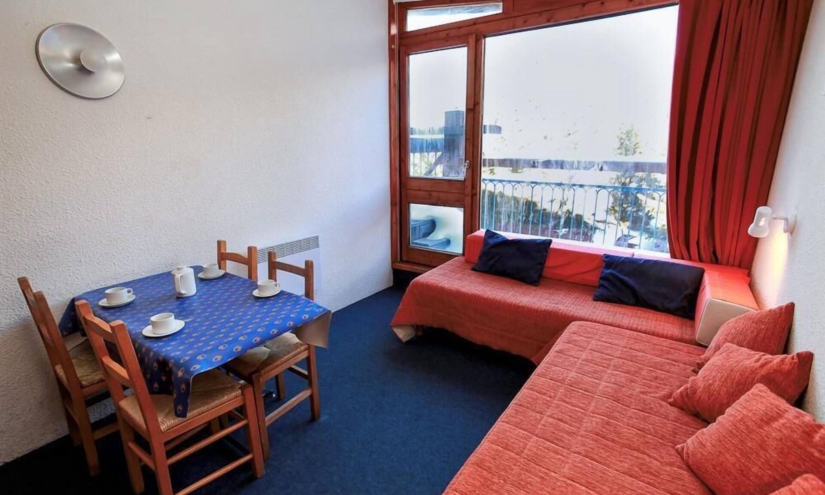 Arc-1800 Apartment | 50m from resort center, 11st floor, balcony, tv, 25m², Les Arcs