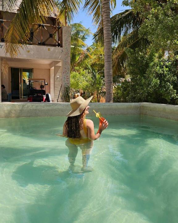 Telchac Puerto Apartment | Apartment with jacuzzi and beach club access
