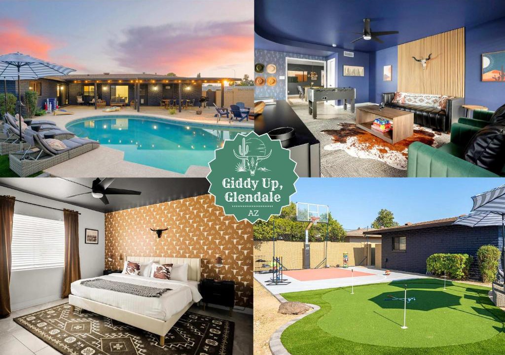 Glendale House | Basketball Court Heated Pool Mini Golf & More