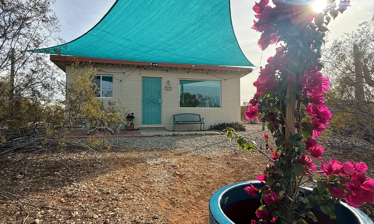 Tucson Apartment | Charming Gated Tiny House on 2 Acres! Towering Saguaros, Endless Trails!