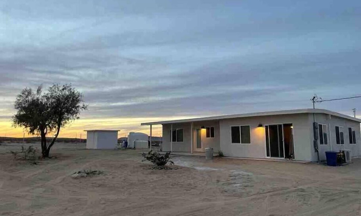 Wonder Valley House | Creosote House with Private Marble Hot Springs