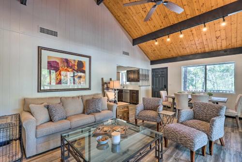 Groom Creek House | Deck w/Wooded Views: Rustic-Chic Prescott Cabin!