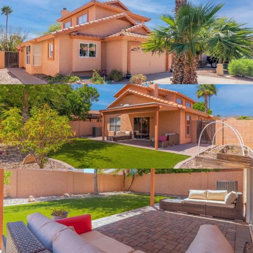 Mirage House | Desert Getaway Mountain Views and Backyard Lounge