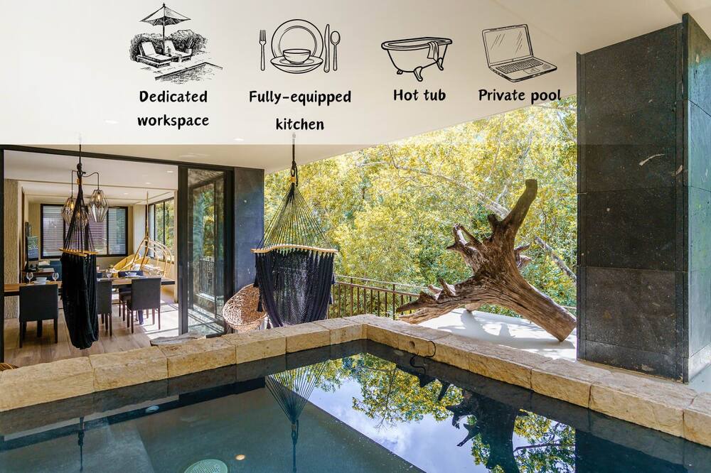Zama Condo | Enchanting 2BR jungle suite with a plunge pool!