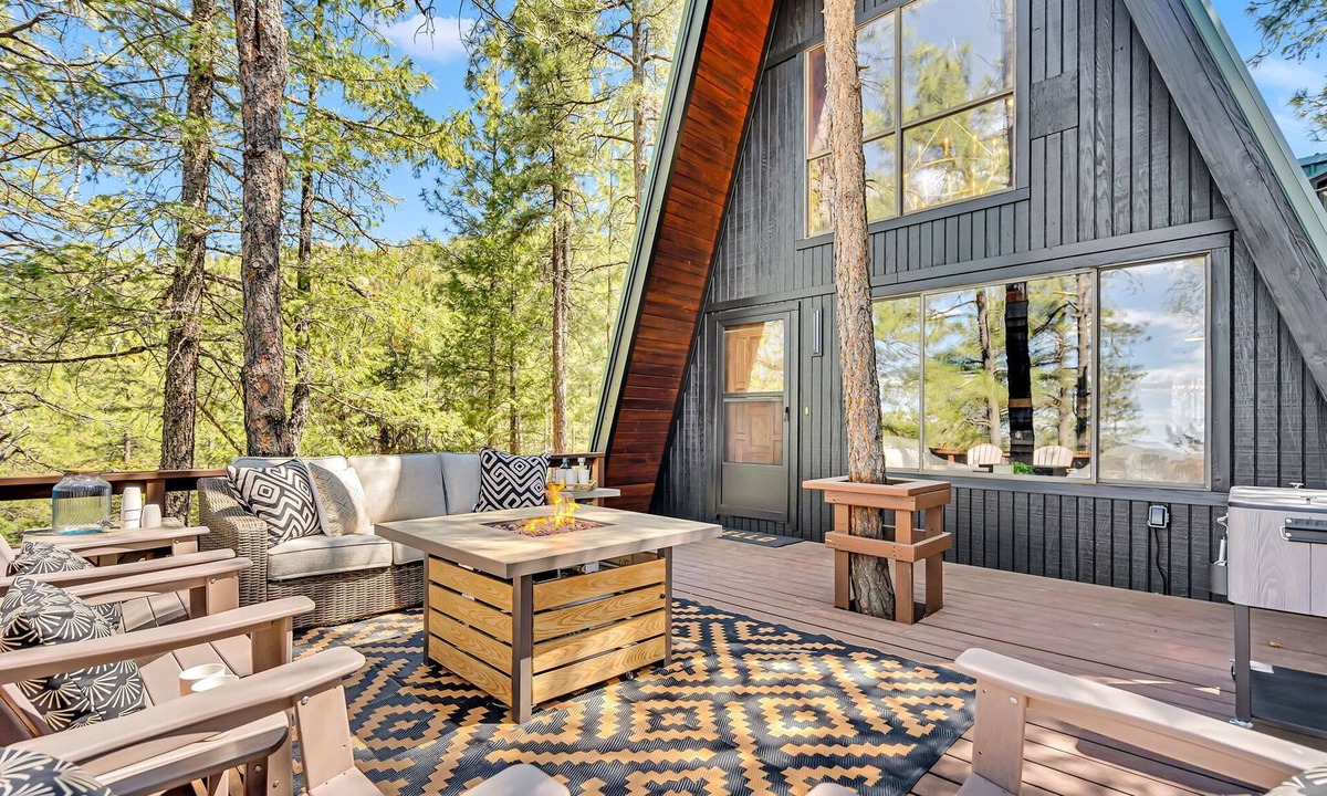 Prescott House | Green Roof A-Frame: Endless Views | Modern Cabin