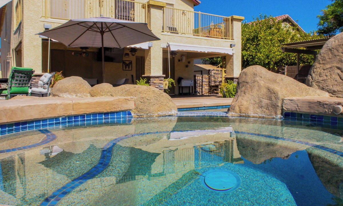 Glendale House | Group-Ready Glendale Oasis w/Pool Grotto + Slide