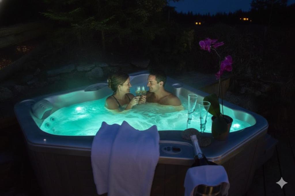 Le Lavancher Hotel | Hôtel Les Chalets de Philippe avec Jacuzzis Privatifs