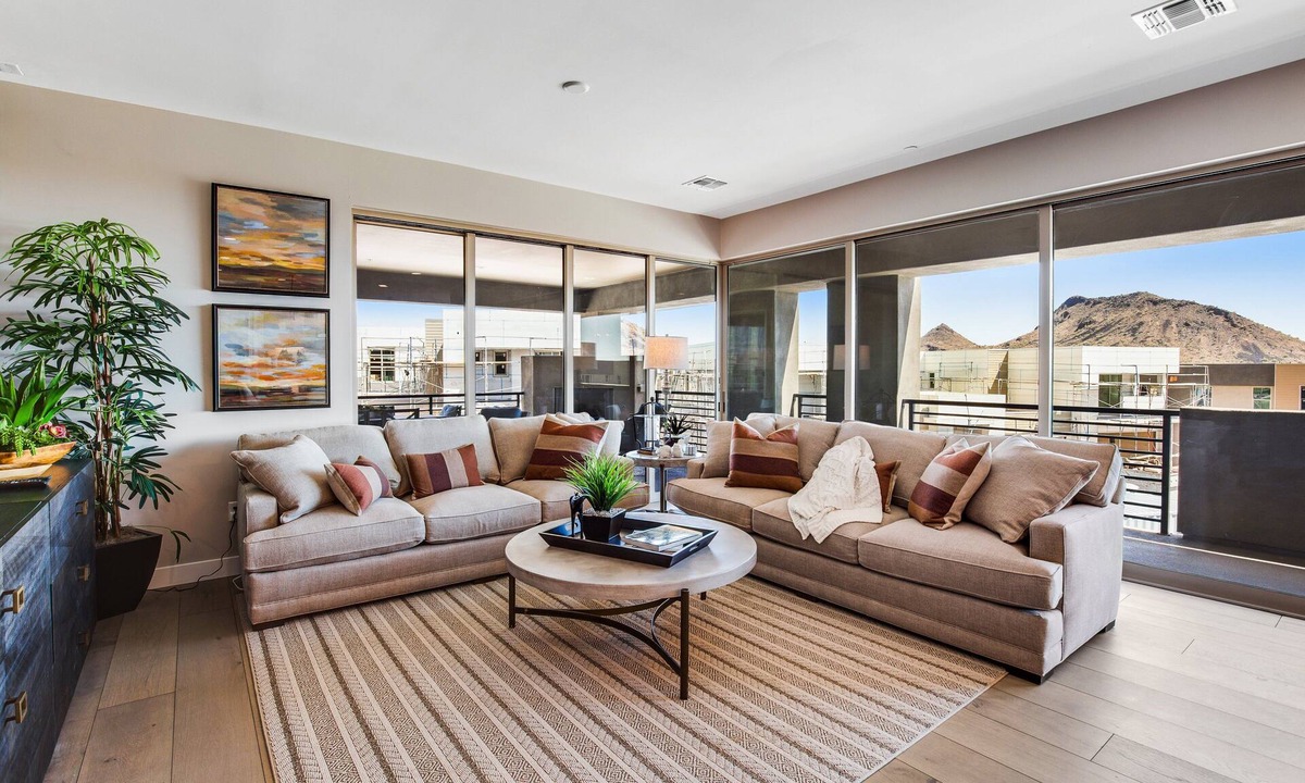 North Scottsdale House | Inviting townhouse with pool, hot tub, balcony, central AC, & W/D