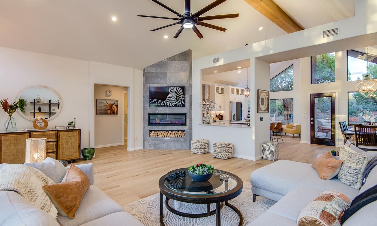 West Sedona House | Luxury home, amazing views, walk to forest, hot tub, bbq, EV charger!