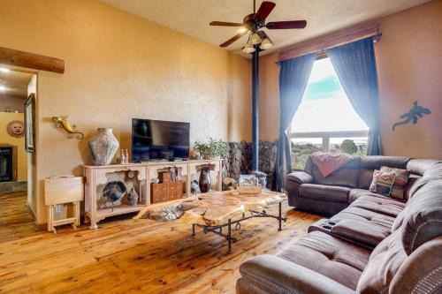 Dewey-Humboldt House | Mtn-View Adobe Home w/Large Deck Near Prescott!