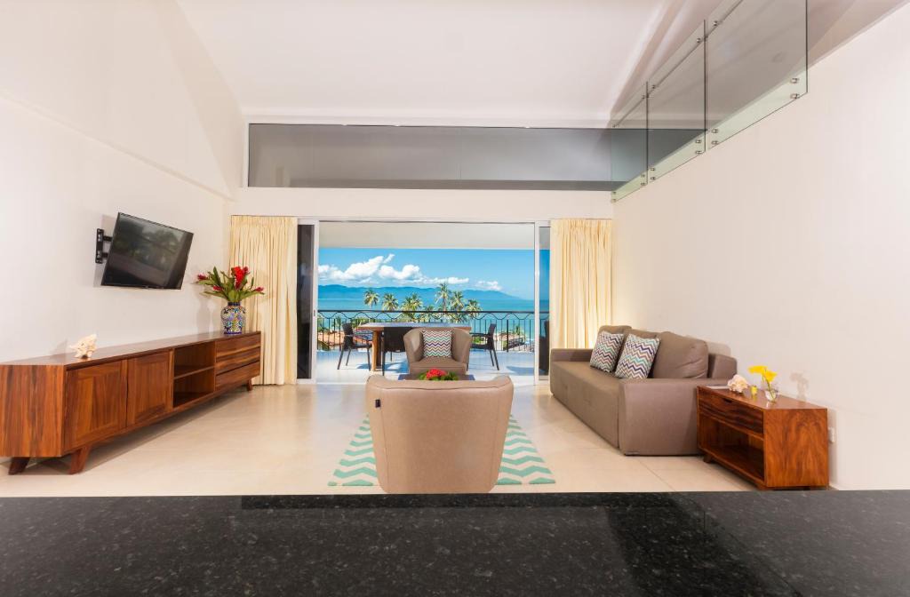 Las Glorias Apartment | Penthouse dos habitaciones, dos baños, vista al mar - Hotel Costa Club Punta Arena