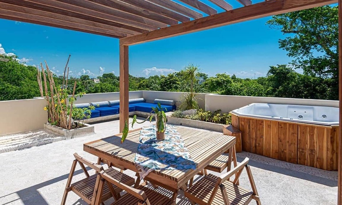 Puerto Morelos House | PENTHOUSE PRINCE, loft & rooftop jaccuzi spa