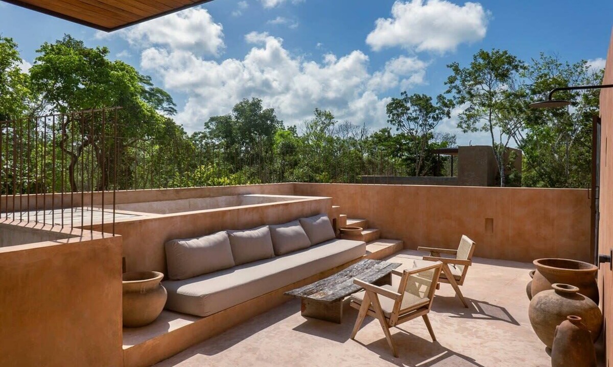 Tulum House | Private Rooftop Plunge Pool - Boho 3BR Home in Secure Kokoon Complex