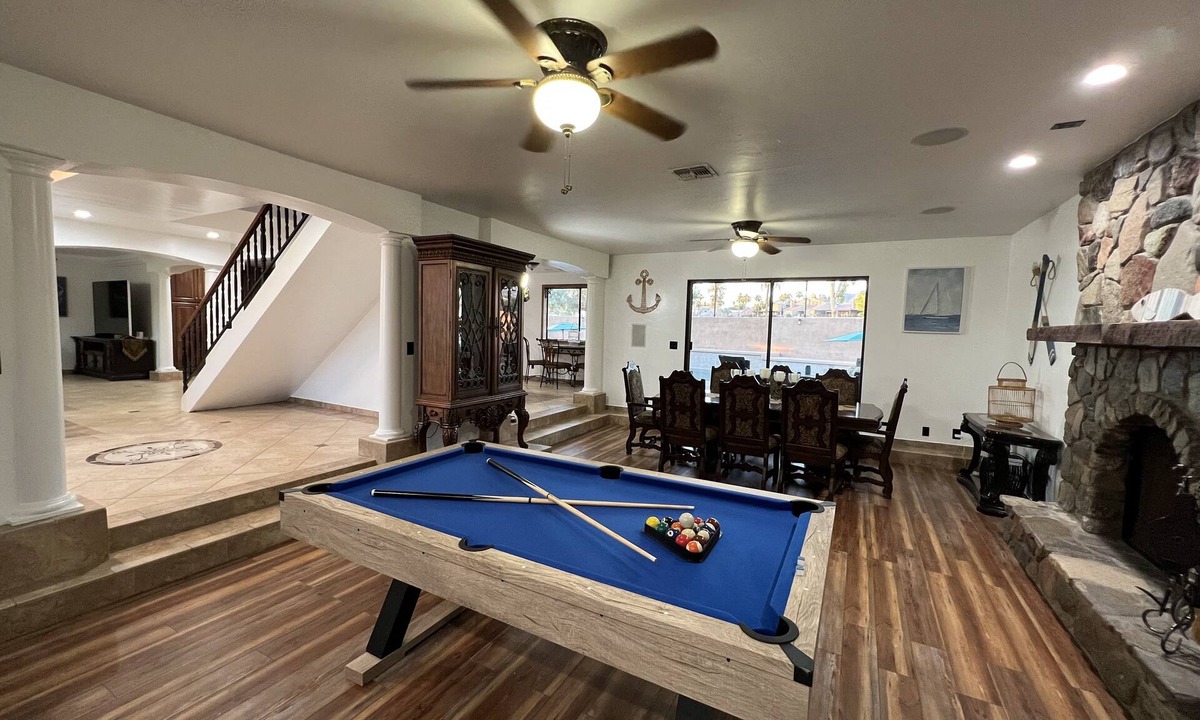 Lake Havasu City House | Resort Stlye Estate with Terrace, Panoramic Lake Views & Pool - Sleeps 15