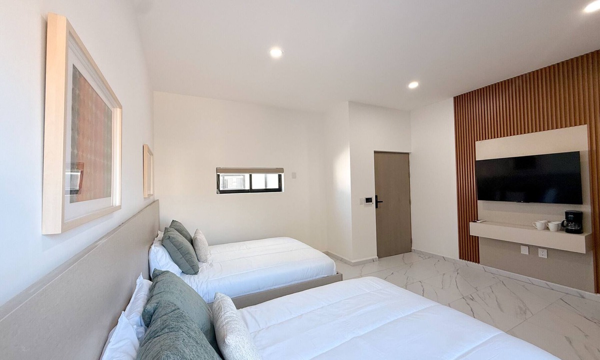 Lomas de Mazatlan Apartment | Room for 4 Rooftop Pool Balcony