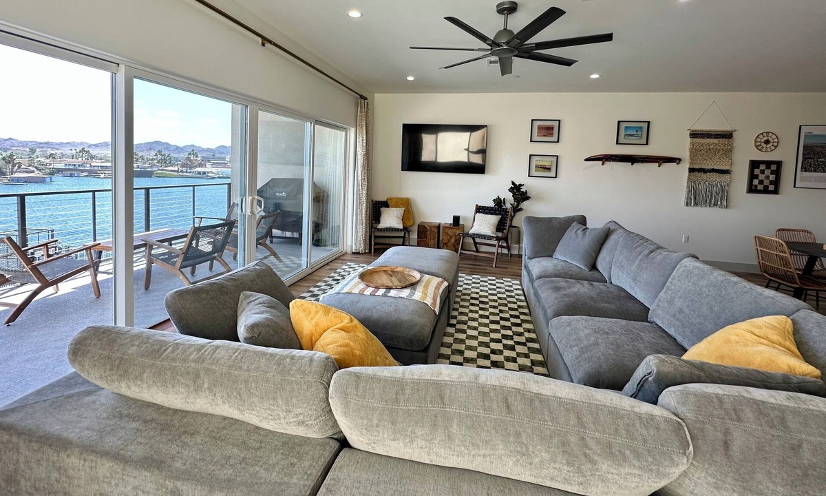 Yuma House | Salt Cedar on the Lagoon. Waterfront & Dock. 3 King Beds 4 Bath. Martinez Lake