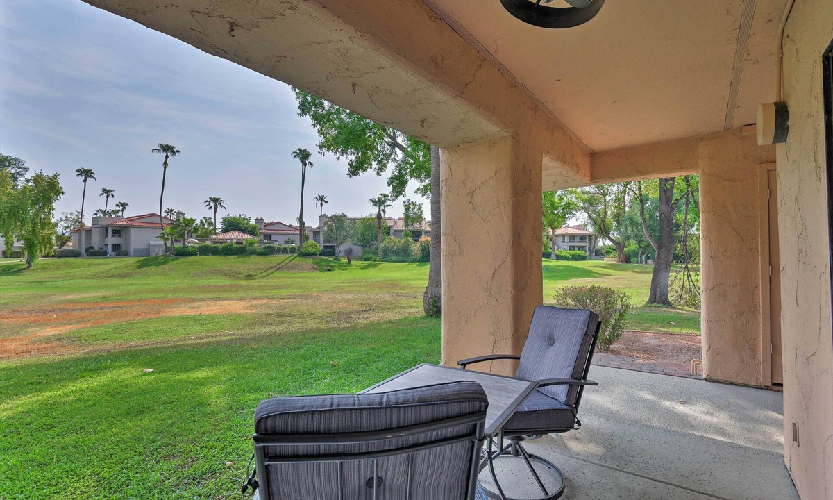 Central Scottsdale Condo | Scottsdale Retreat w/Patio & Greenbelt Views!