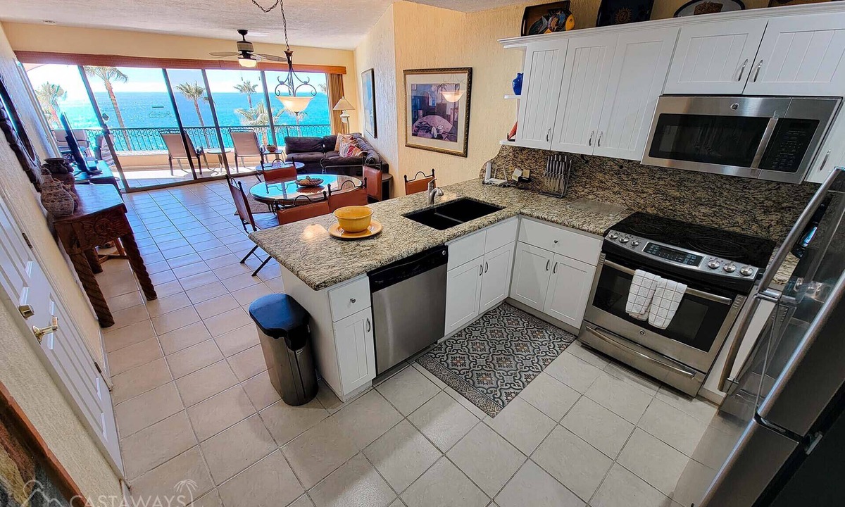 Sandy Beach Condo | Sonoran Spa E407 - 2 BR Next to the Pool, High Speed Wi-Fi - Beachfront Upper Floor Luxury Condo