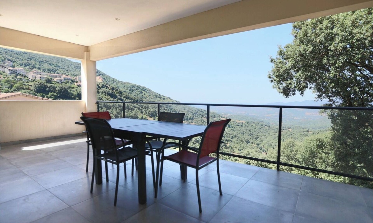 Petreto-Bicchisano House | South Corsica, modern, fully air-conditioned villa with exceptional view.