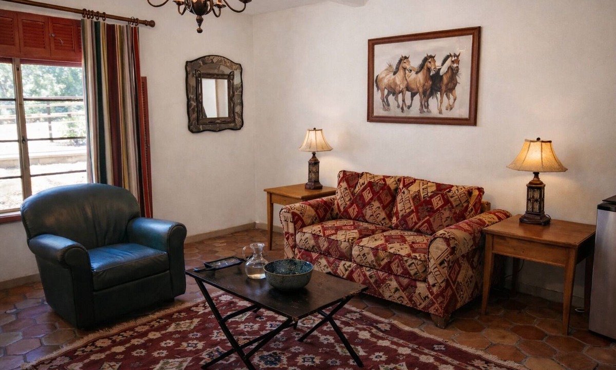 Nogales Apartment | Vaquero Suite Historic Desert Retreat w/Pool at Hacienda Monarca