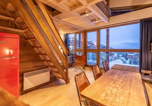 Les Arcs 1800: Large Tournavelles duplex at the foot of the slopes and Golf,