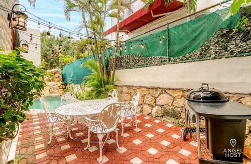 Playacar Fase I Apartment | 6Br Villa W Pool, Bbq & Backyard