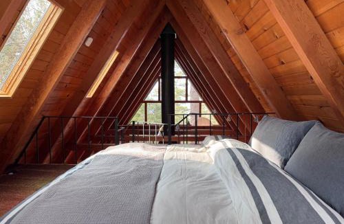 Running Springs House | A-Frame with Carousel Fireplace