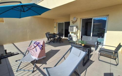 Marine de Saint Ambroggio Apartment | Apt 4 pers - all comforts - sea and mountain view
