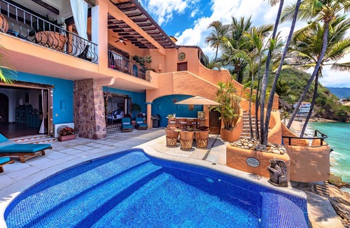 Puerto Vallarta Villa | Beautiful charm beach front property, full staff, private pool