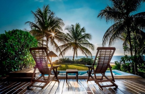 Puerto Juarez Hotel | Boho Chic Beachfront Room w/Minibar & Modern Amenities ALL-INCLUSIVE