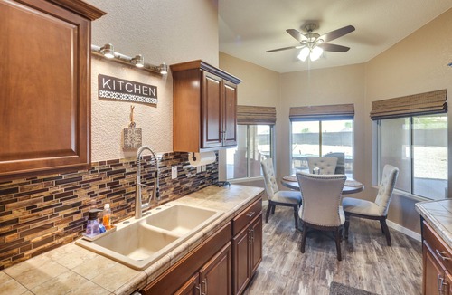 Sunridge Estates House | Bullhead City Oasis w/Fire Pit + Mtn View!