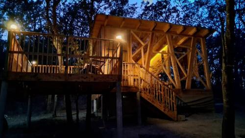 Santa Rosa Other | Cabaña con Balcón, Tina y Chimenea en la Montaña