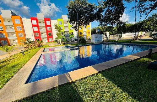 Cancun Apartment | Cancún Cómodo Depto 2 Recámaras con Alberca