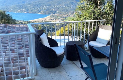 Viggianello Apartment | Charming renovated apartment, 2 pers., breathtaking view between sea & mountains "U Nidu".