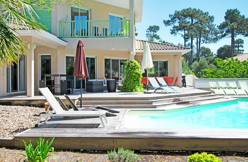 Le Canon Villa | Charming villa Bassin-Océan - 8-10 p - Heated pool 28 ° C - Fireplace