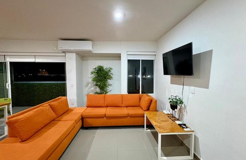 Villa Marina Apartment | Departamento con BONITA VISTA , BALCÓN y ALBERCA ! en CERRITOS - 406 A -