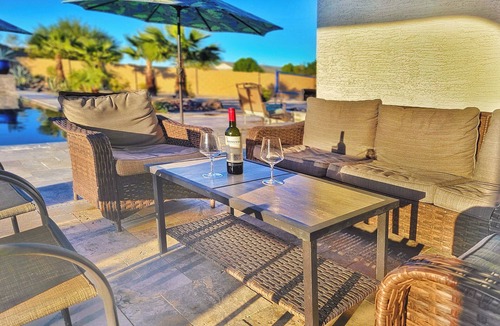 Maricopa County House | Desert Oasis Retreat, Heated Pool, Pet Friendly!