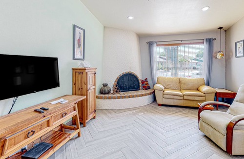 Tucson House | Dog-friendly desert home with an enclosed yard, patio, W/D, & AC - mtn views