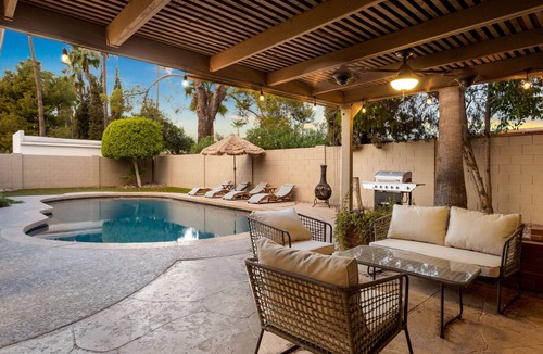 Raskin Estates House | Eugie Retreat Professionally designed bohemian dream with pool!
