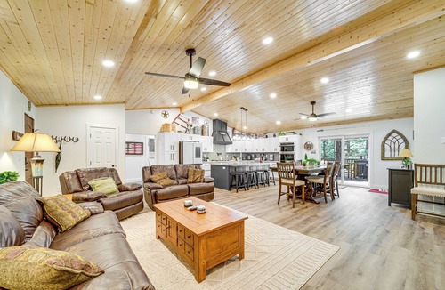 Happy Jack Cabin | Fire Pit + Trail Access: Spacious Happy Jack Cabin
