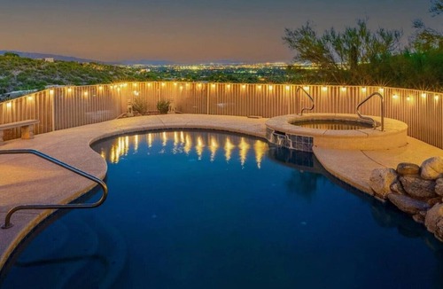 Vista Ciudad Estates House | Foothills Luxury Estate | Pool + Pro Golf Sim | Sleeps 12 | Tucson