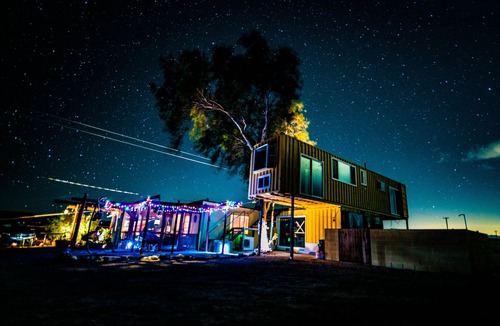 Wonder Valley Apartment | Historic Ranch House with two queen beds at Joshua Tree Container Resort and spa