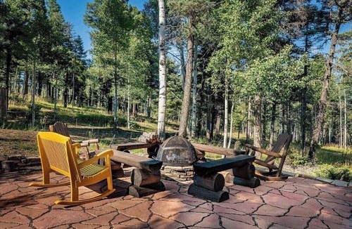 Angel Fire House | Log Home w/50 private acres in Angel Fire/Infrared Sauna