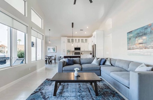 Arrowhead Lakes House | Luxe Lakefront Home w/Pool, Hot Tub, & Boat Dock!