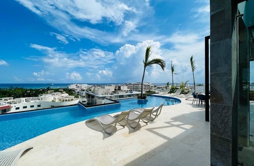 Ciudad del Carmen City-Centre Apartment | Luxury & Peace/Infinity Pool/Gym/Parking/5MinBeach