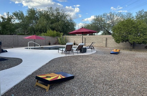 The Bluffs House | Mexican Sage is truly your Tucson oasis. 3 BR, 2 BA, private pool & hot tub.