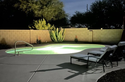The Bluffs House | Mexican Sage is truly your Tucson oasis. 3 BR, 2 BA, private pool & hot tub.
