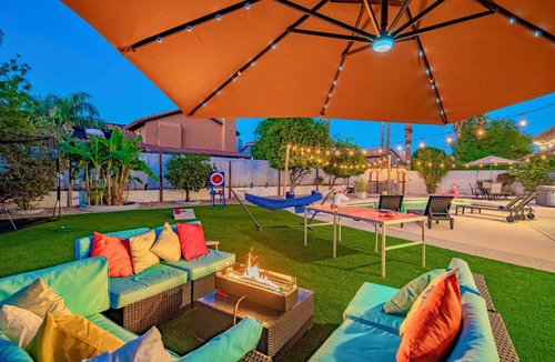 Continental Foothills Villa | Midterm Spacious 4-bedroom Oasis Villa in peaceful Scottsdale