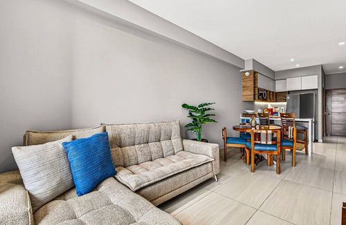 Fluvial Vallarta Condo | Modern condo with rooftop pool, balcony, gas grill & gym access