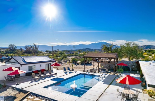 Desert Hot Springs House | Modern Ranch House~Great for Big Groups! Salt Water Pool + Spa